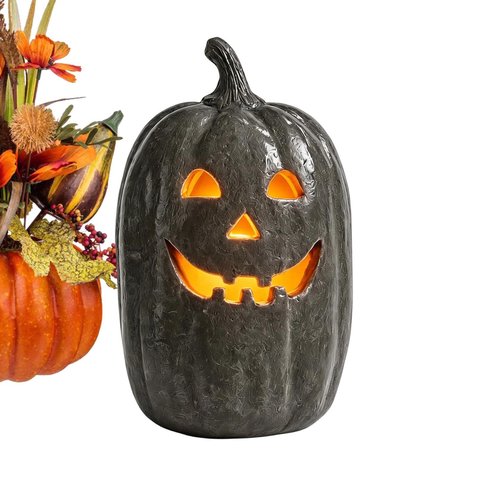 Pumpkin Lantern Halloween - Linterna de calabaza de resina hecha