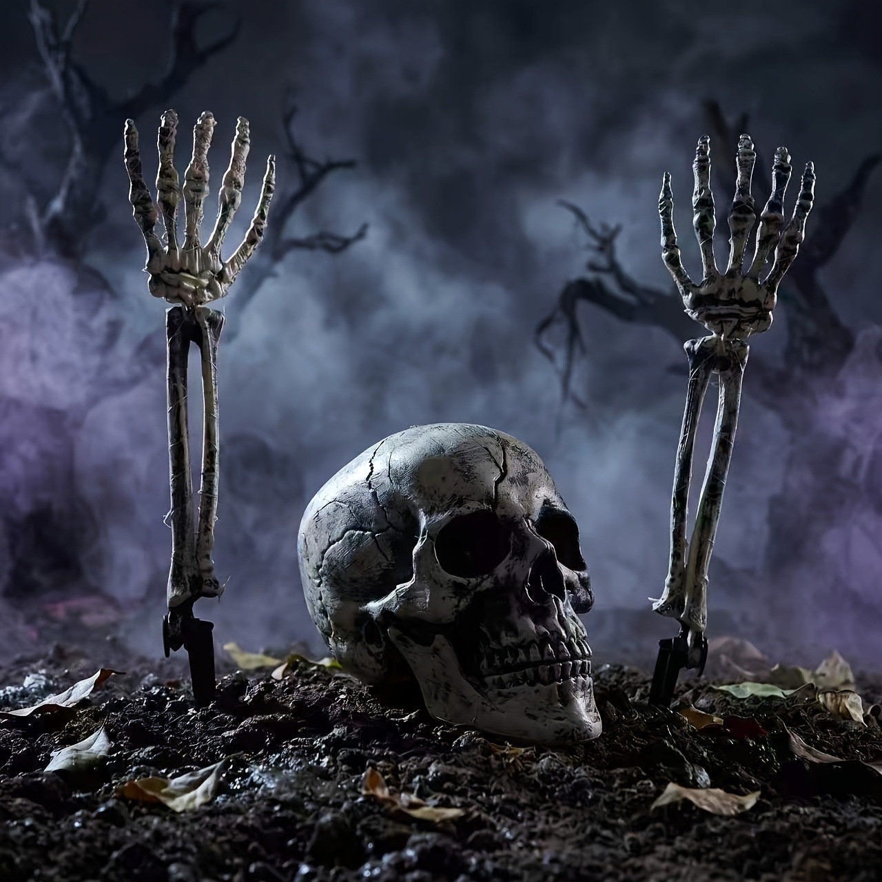 Halloween Skeleton Decoration - Juego de 3 piezas para decorar