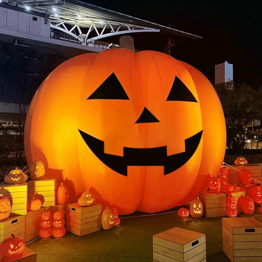 Halloween Pumpkin Decor Led - Decoraciones Inflables Gigantes de Calabaza de