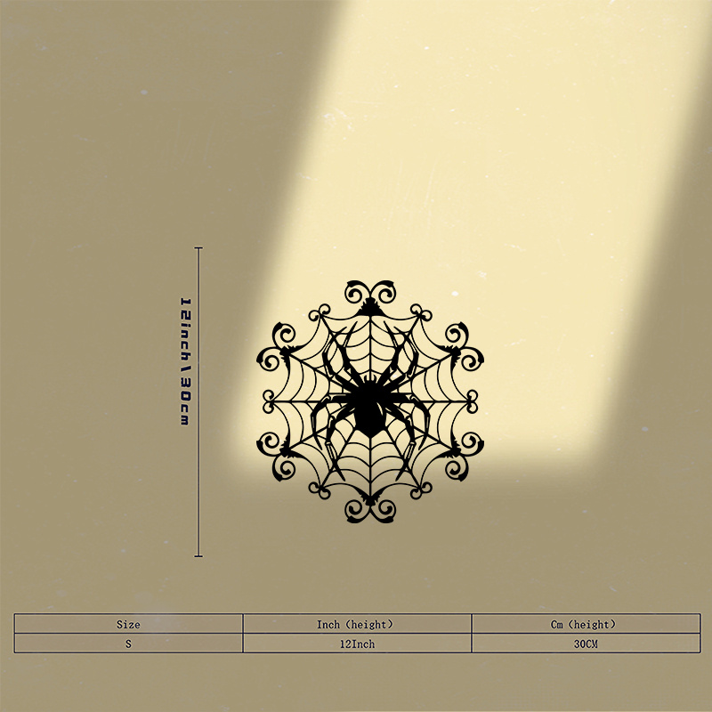 1 decoración de pared de metal - Spider Web Halloween Decoration reseña y precio