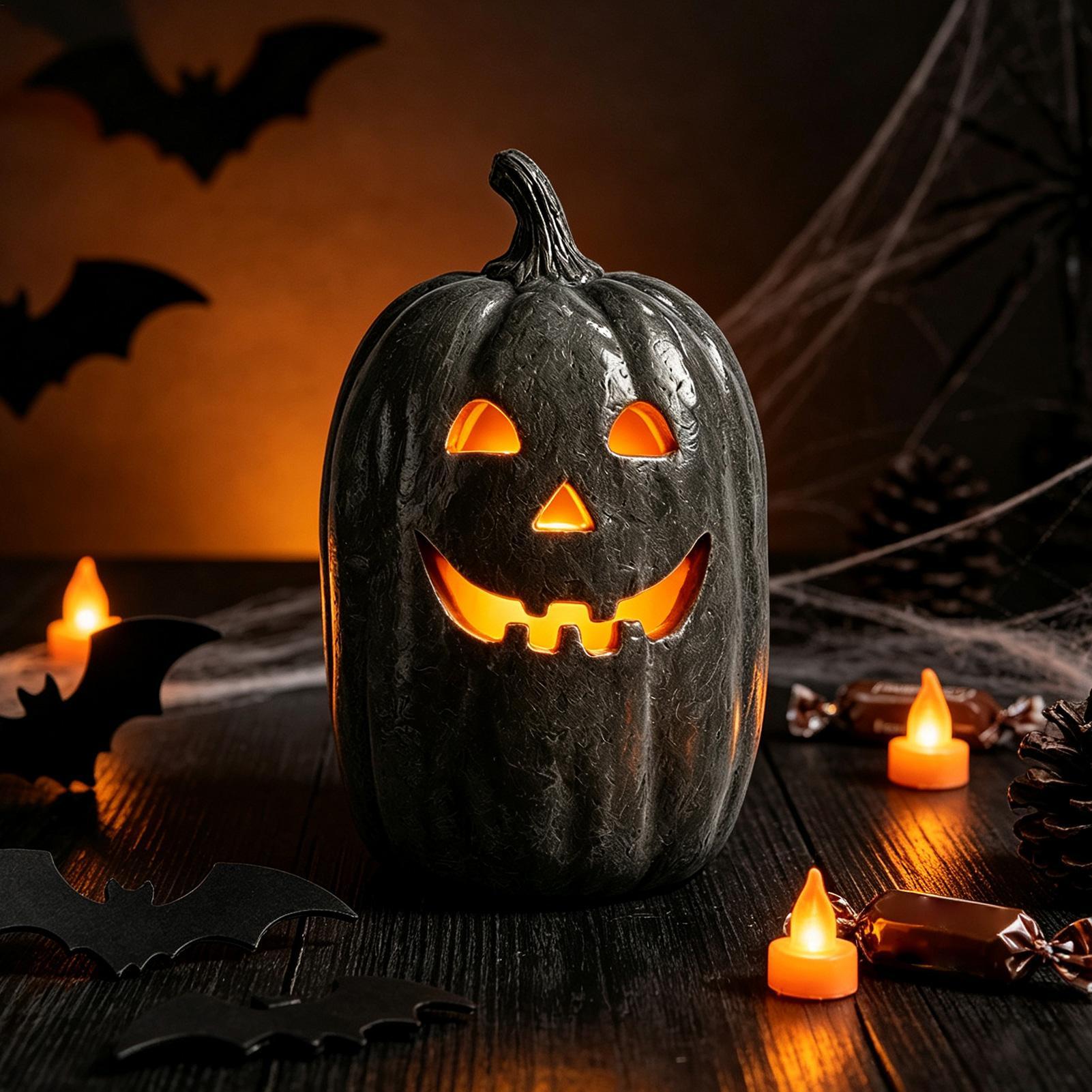 Linterna de calabaza de resina - Pumpkin Lantern Halloween reseña y precio