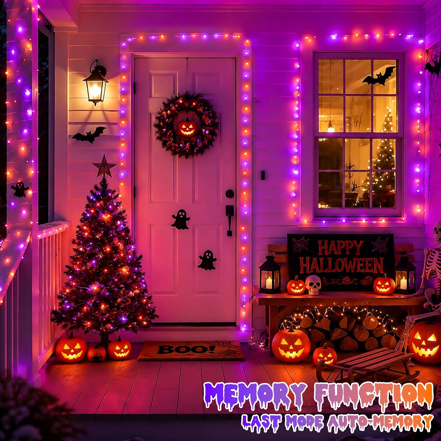 Luces LED Solares de Alambre d - Halloween Led String Lights Orange reseña y precio