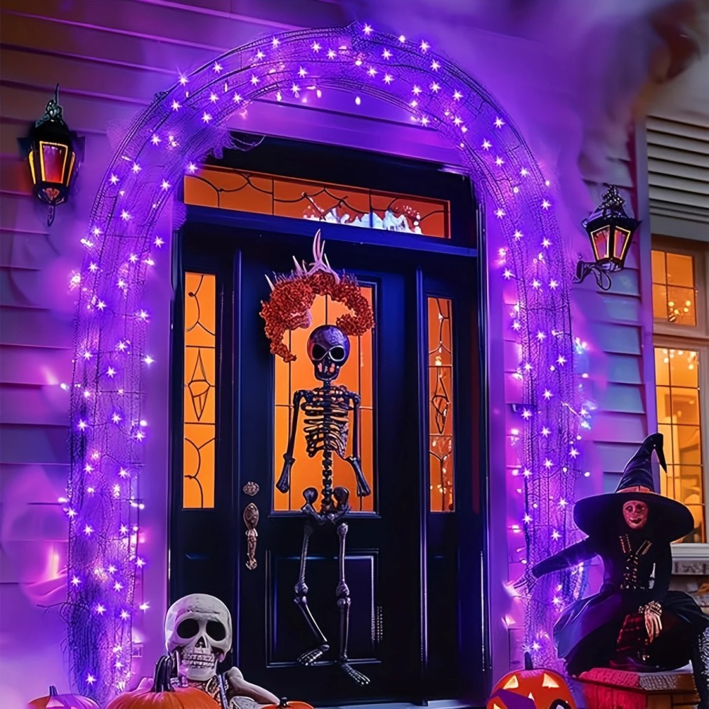 1/2PC12M100LED Cadena de luces - Halloween Led String Lights Orange reseña y precio