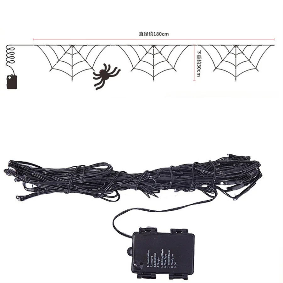Luces de Hiedra de Araña de Ha - Halloween Led String Lights Orange reseña y precio