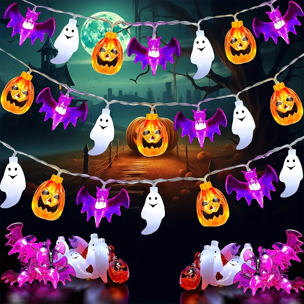 Luces LED de Cadena de Hallowe - Halloween Led String Lights Orange reseña y precio