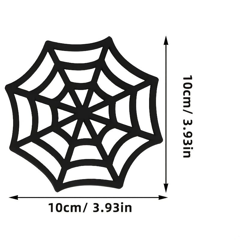 Posavasos de madera con diseño - Spider Web Halloween Decoration reseña y precio