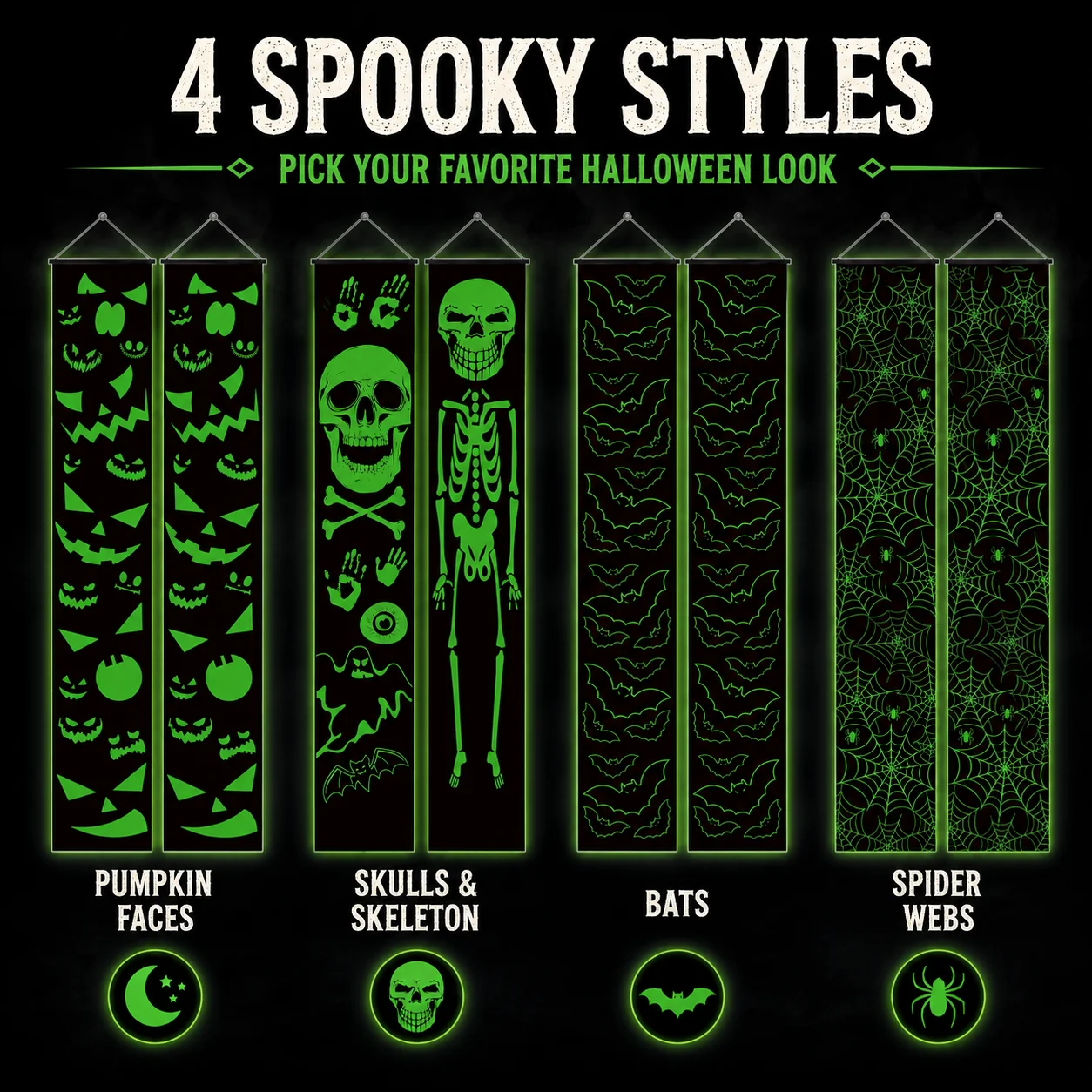 2 unidades de pancartas de Hal - Halloween Skeleton Decoration reseña y precio