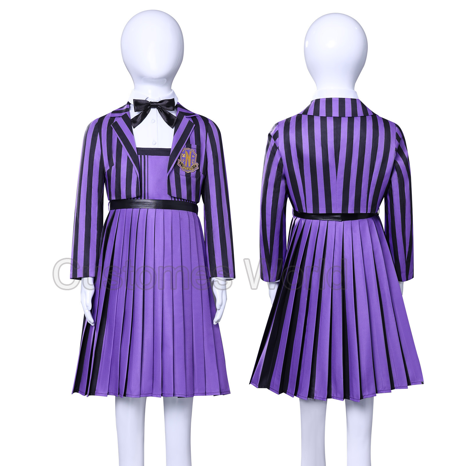 Uniforme de la Academia Neverm - Halloween Costume Kids reseña y precio