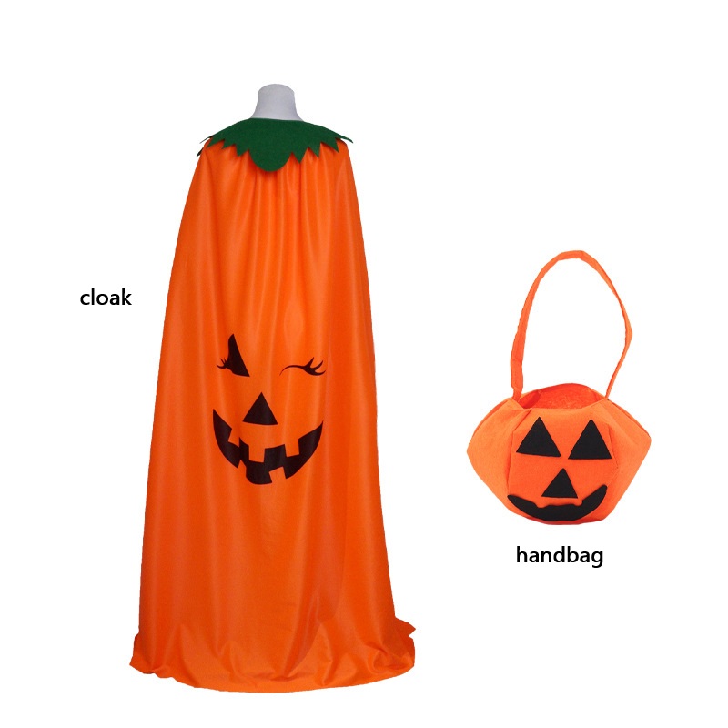 Conjunto de capa de disfraz de - Pumpkin Lantern Halloween reseña y precio