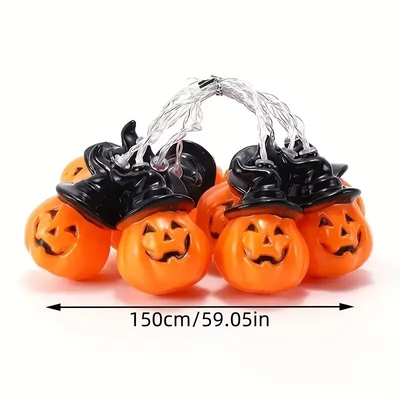 Guirnalda de luces con forma d - Halloween Led String Lights Orange reseña y precio