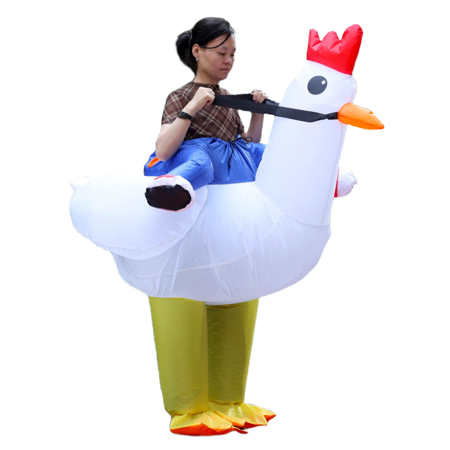 Disfraz inflable de pollo o pa - Halloween Costume Adult reseña y precio