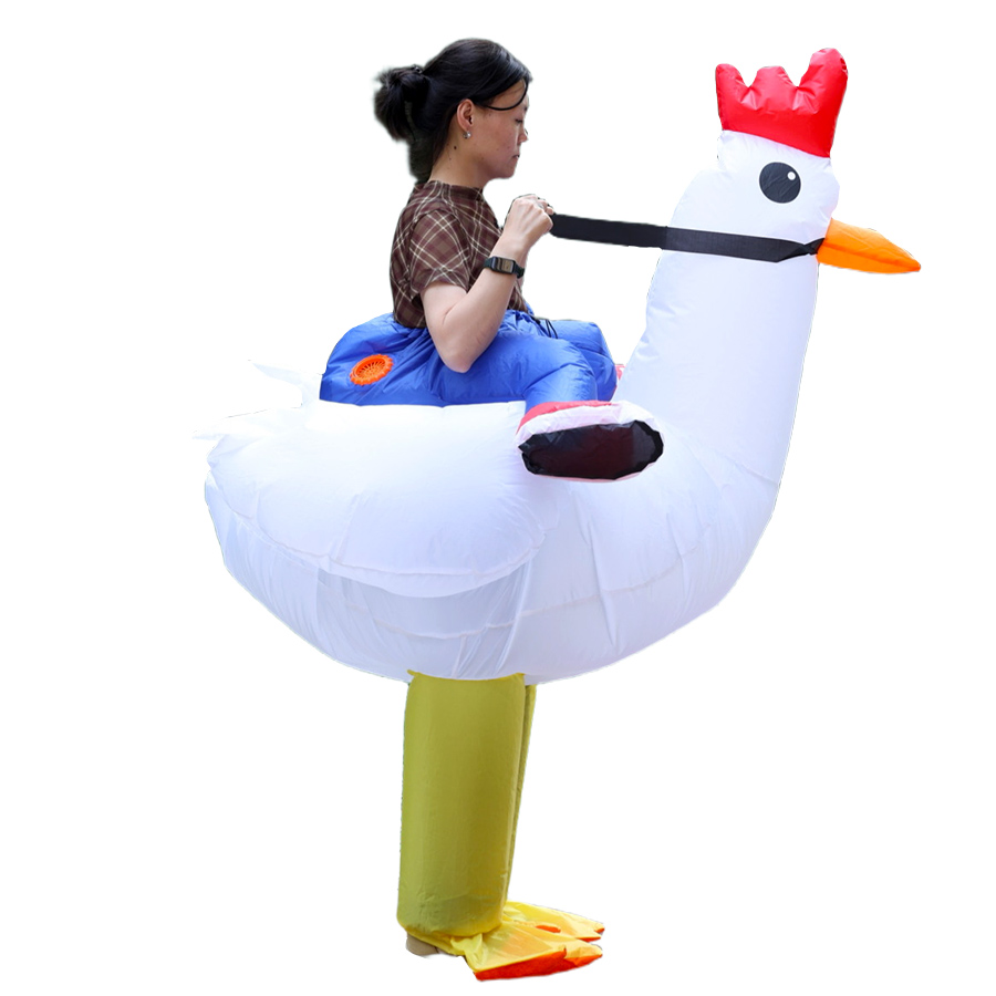 Disfraz inflable de pollo o pa - Halloween Costume Adult reseña y precio