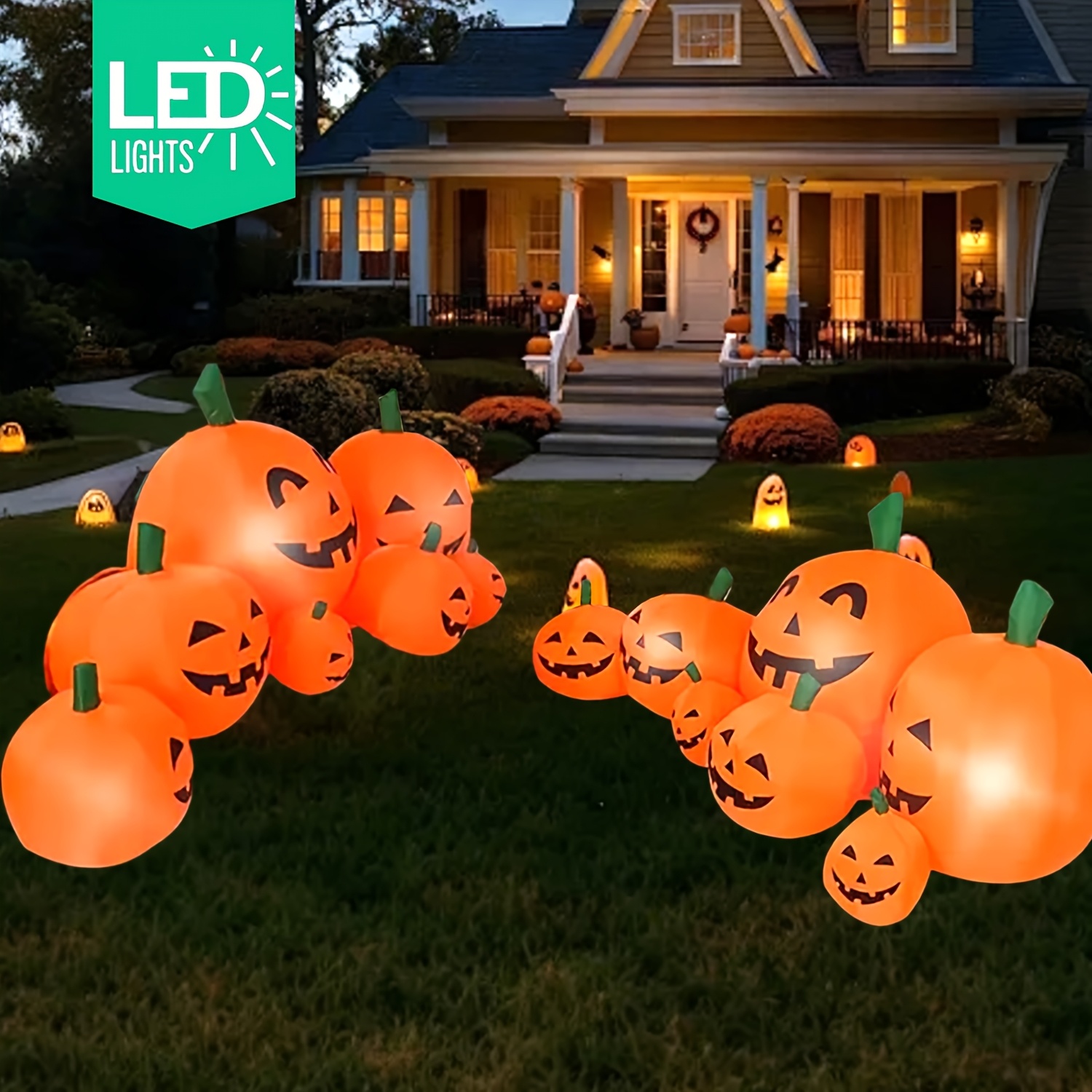 NUEVO: Decoración inflable de  - Halloween Pumpkin Decor Led reseña y precio
