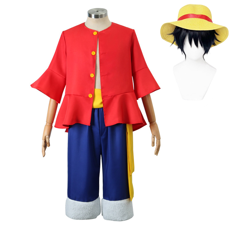 Luffy Cosplay disfraz sombrero - Halloween Costume Kids reseña y precio