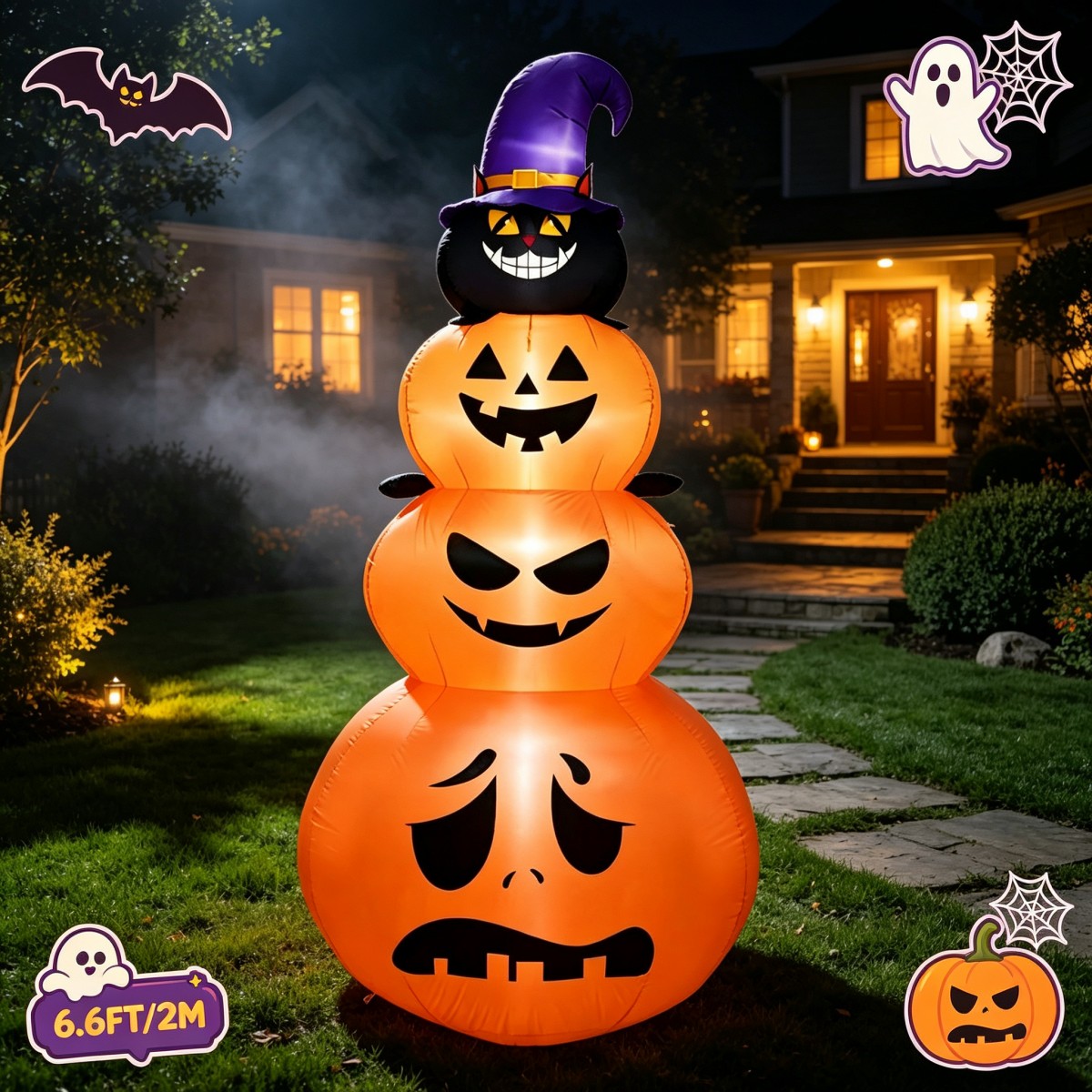 Decoraciones Navideñas para Ex - Halloween Pumpkin Decor Led reseña y precio