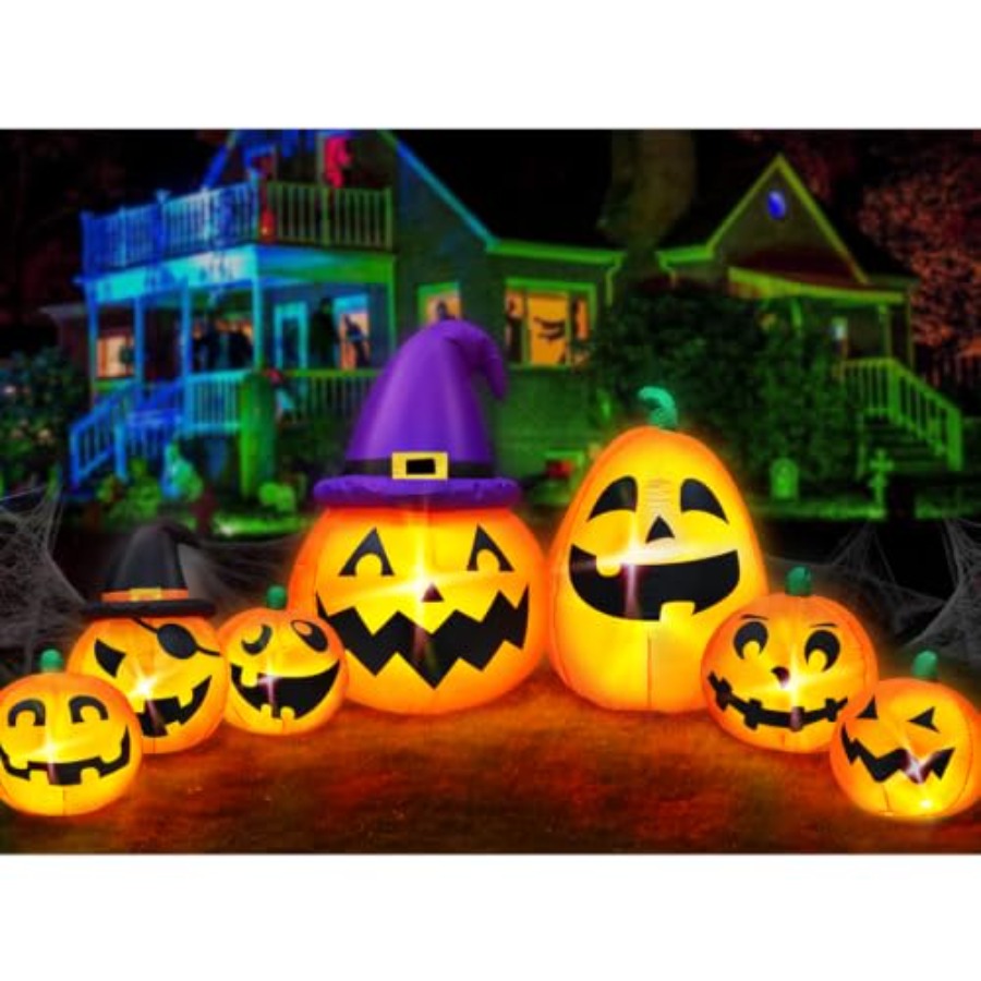 Decoración inflable de calabaz - Halloween Pumpkin Decor Led reseña y precio