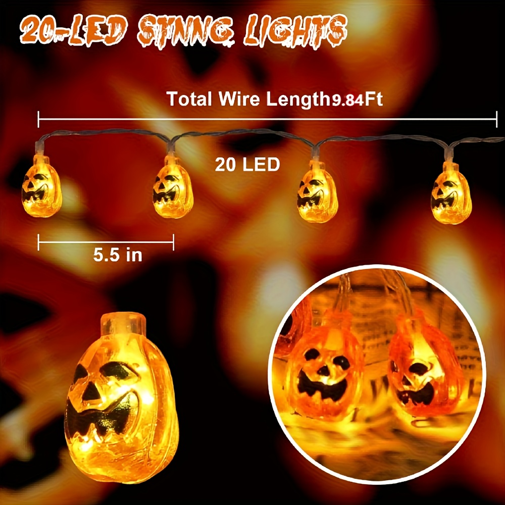 Guirnalda de Luces LED de Cala - Halloween Led String Lights Orange reseña y precio