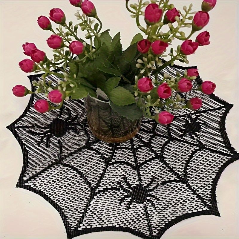 VIKAMA Manta de Mesa Aislante  - Spider Web Halloween Decoration reseña y precio