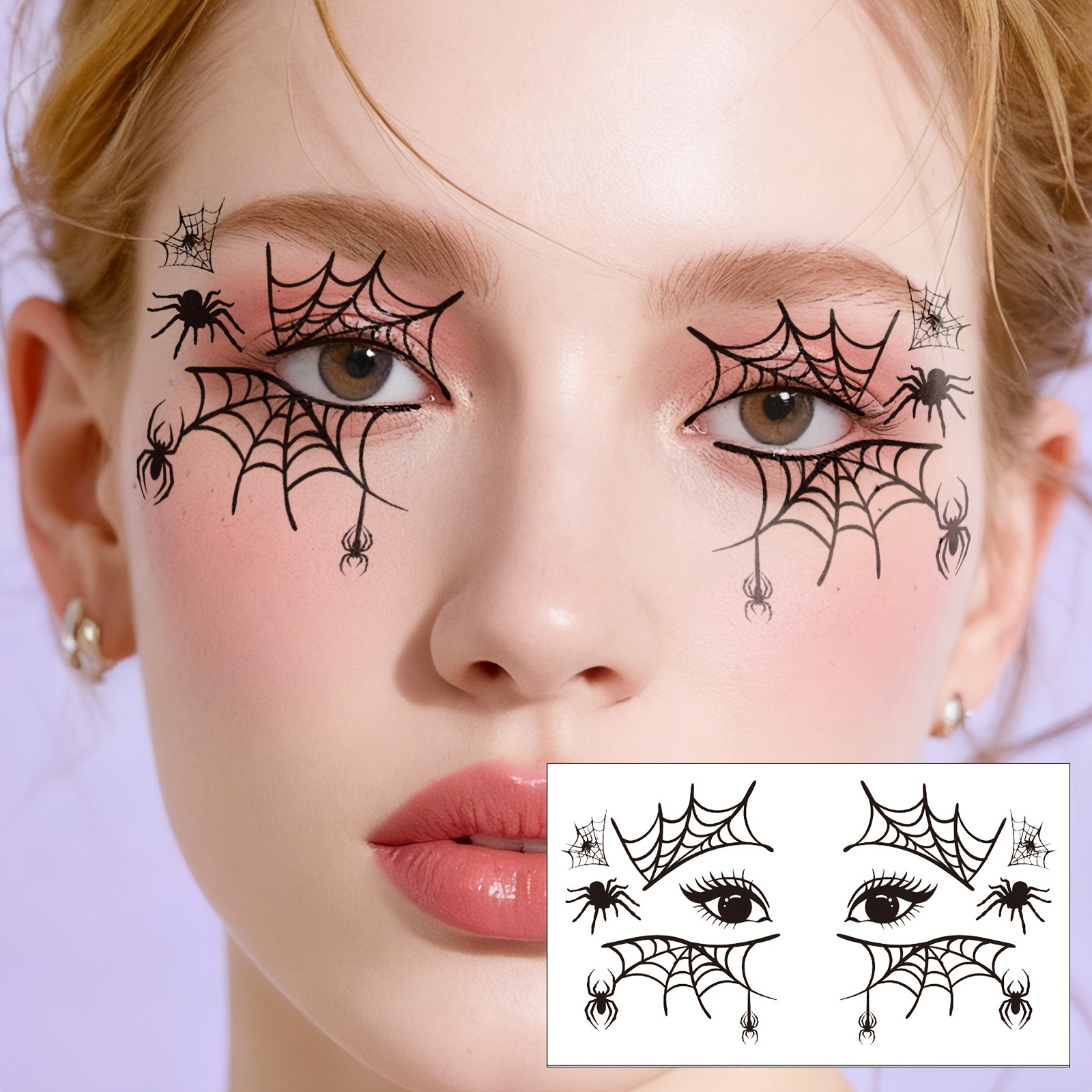 10 piezas de pegatinas de arañ - Spider Web Halloween Decoration reseña y precio