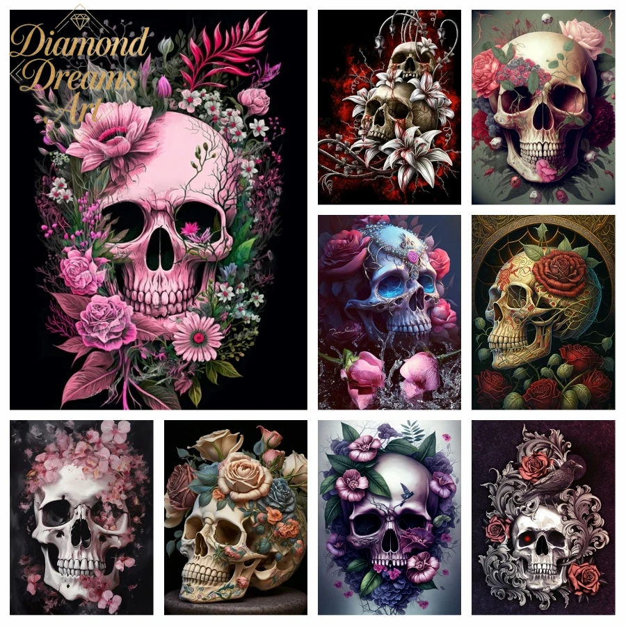 Pintura de diamantes sin marco - Halloween Skeleton Decoration reseña y precio