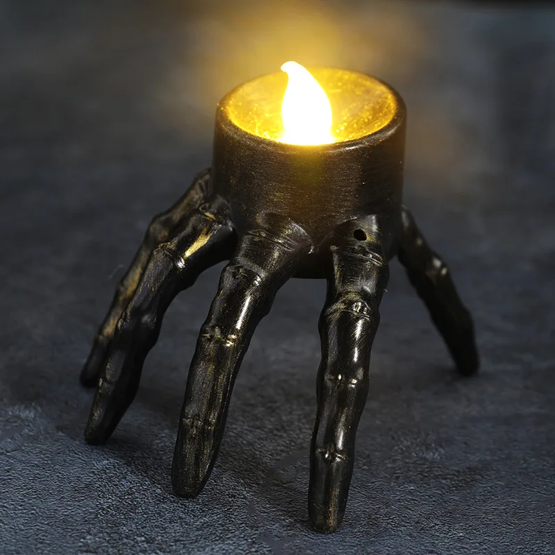 Linterna LED tipo vela con cal - Halloween Skeleton Decoration reseña y precio