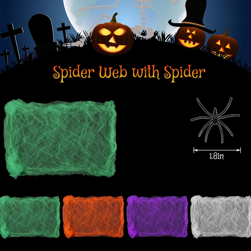 Decoración de Halloween: telar - Spider Web Halloween Decoration reseña y precio